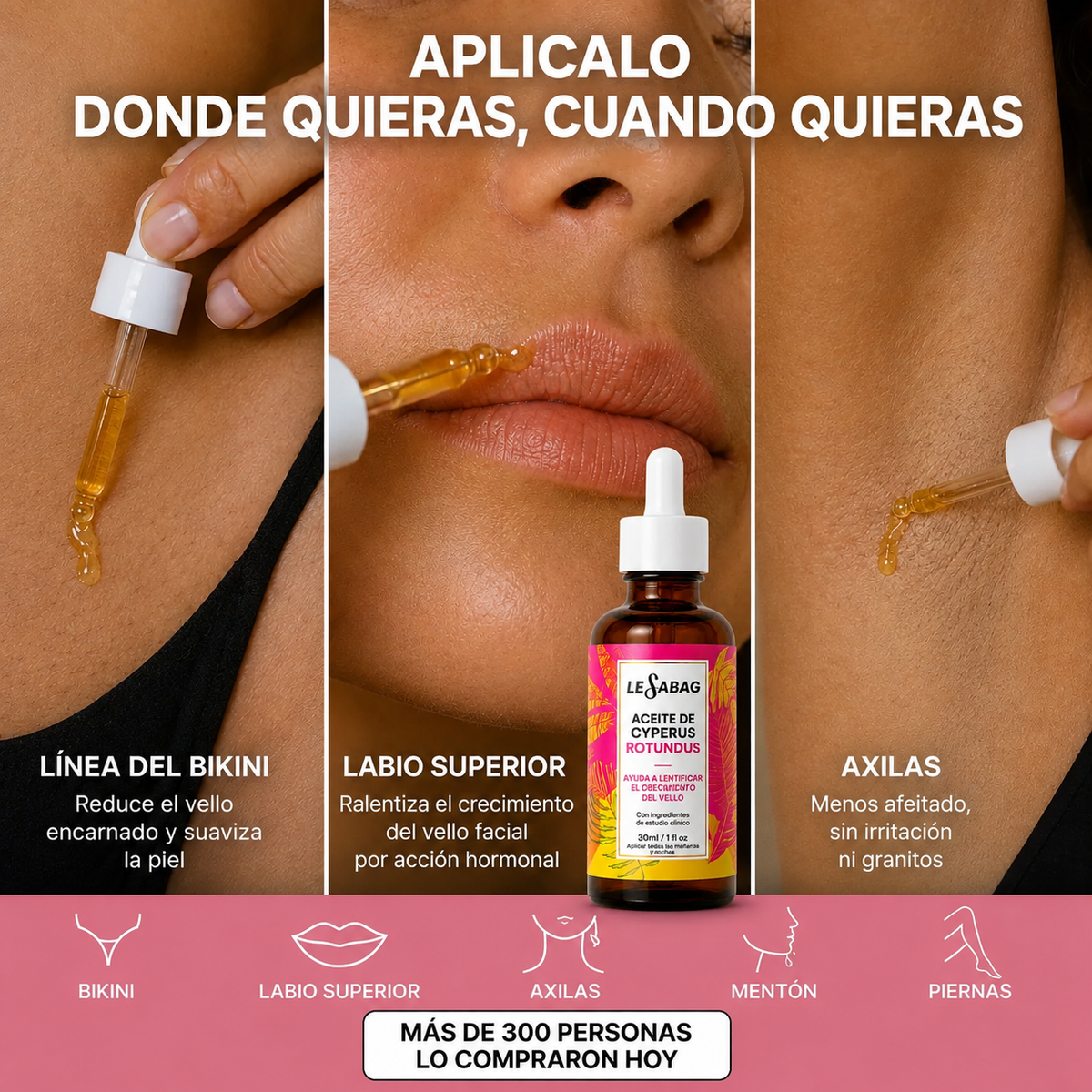 LeSabag — Hair Reduction. Menos vello. Más vos